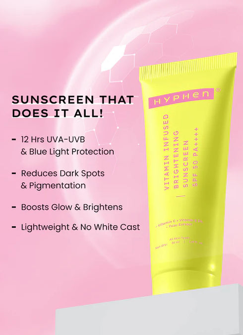 Hyphen Vitamin Infused Brightening Sunscreen Spf 50 Pa++++