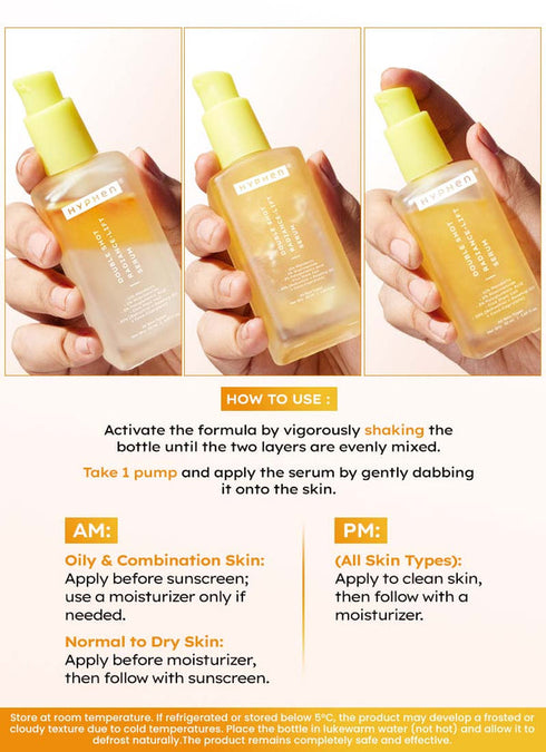 hyphen Double shot radiance lift face serum- 50 ml