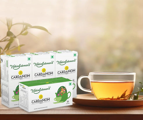 Atiya Herbs Hakim Suleman s Cardamom Tea Pack 4