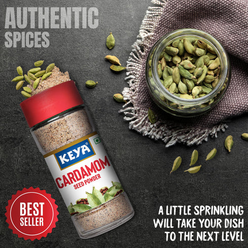 Keya Cardamom Seed Powder 50gm Only Seeds No Husk Elaichi Powder Exotic Spices Aromatic Finely Ground Non GMO Ideal for Exquisite Flavoring 50g Visit the KEYA Store