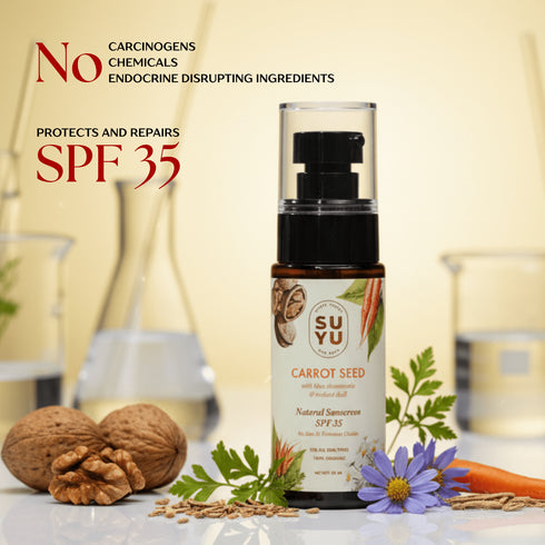 Suyu India Carrot Seed Natural Sunscreen SPF 35
