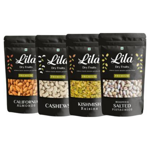 Lila Dry Fruits Cashew Almond Pista Raisins