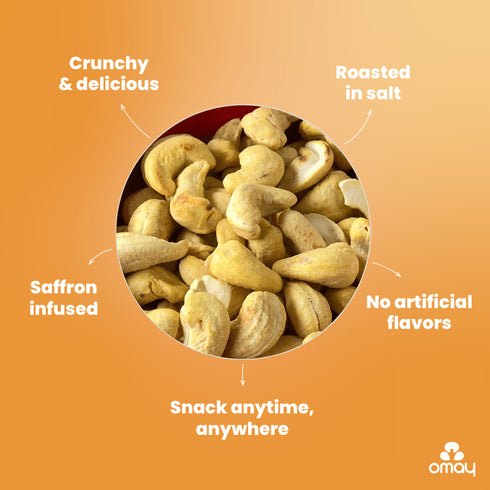 Omay Foods Roasted Cashews - Classic Salted, 400g