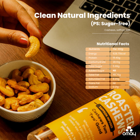 Omay Foods Roasted Cashews - Classic Salted