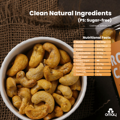 Omay Foods Roasted Cashews - Classic Salted, 400g