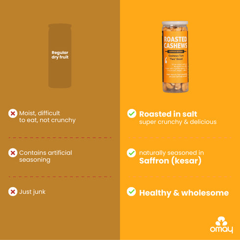 Omay Foods Roasted Cashews - Classic Salted