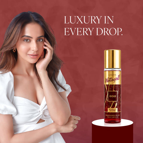 Layer'r Wottagirl Gold Scarlet Storm