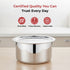Vinod Doniv Titanium Triply Stainless Steel Tope with Cover 18 cms 3000 ml Capacity Induction Friendly