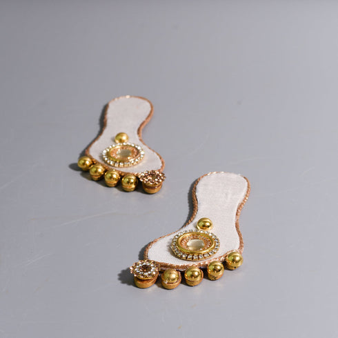 Samskara Home Chandni Pink Silver Lakshmi Feet