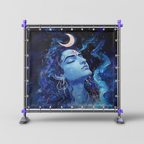 Back Drop India Chandramauli – The Cosmic Yogi