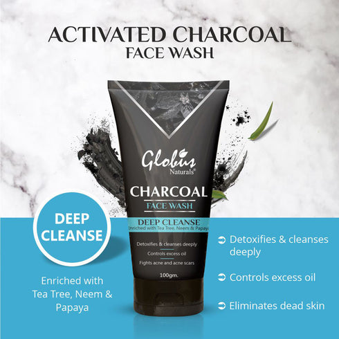 Globus Naturals Charcoal Detox Gift Box | Set Of 6 | Both Men & Women