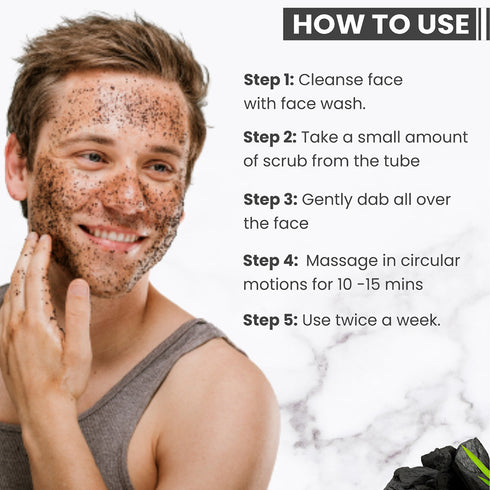 Globus Naturals Anti Pollution & Anti Acne Charcoal Face Scrub