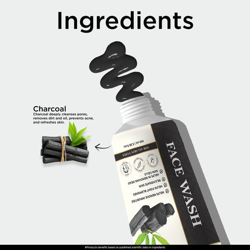 Multani Pharmaceuticals Limited Multani Naturals Face Wash Combo Care Pack Aloe Vera & Papaya Charcoal Ubtan & Vitamin C Face Wash 3 x 100 ML