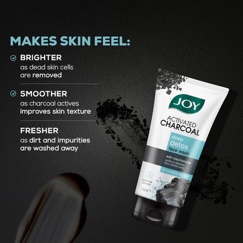Joy Activated Charcoal Skin Purifying + Deep Detox Face Wash