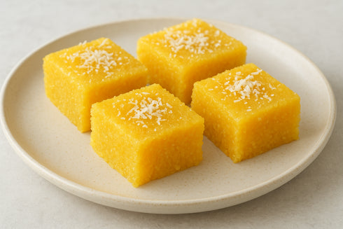Mithos Yellow Coconut Burfi