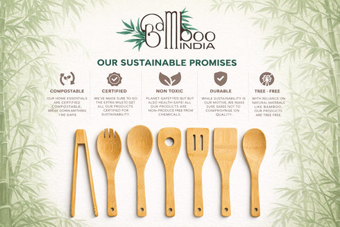 Bamboo India Bamboo Cutlery Set 7 pieces