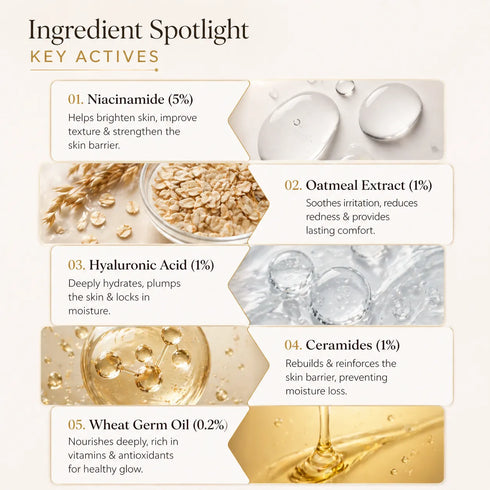 GlowBareSkin Radiance Revive Moisturizer Niacinamide & Oatmeal Cr me clat