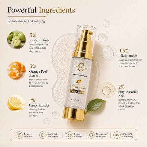 GlowBareSkin Citra Luxe Face Cleanser Kakadu Plum Mousse de Puret