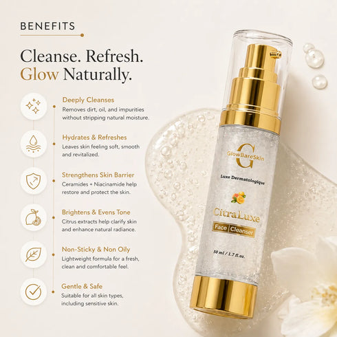 GlowBareSkin Citra Luxe Face Cleanser Kakadu Plum Mousse de Puret