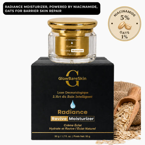 GlowBareSkin Radiance Revive Moisturizer Niacinamide & Oatmeal Cr me clat