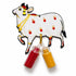 Cow Design Kumkum and Turmeric Bottles For Pooja