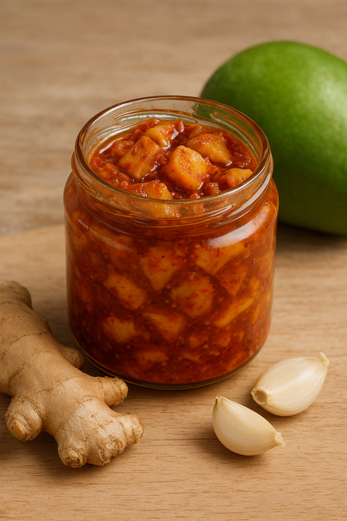 Mithos Ginger Pickle (With Mango) with garlic