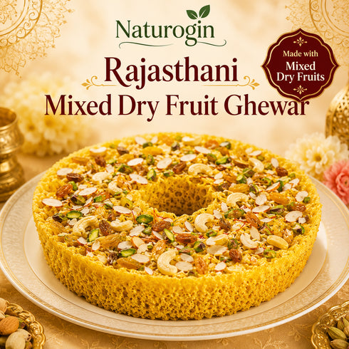 Naturogin By Prakruth Rajasthani Mixed Dry Fruit Ghewar
