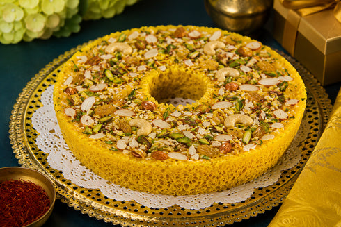 Naturogin By Prakruth Rajasthani Mixed Dry Fruit Ghewar