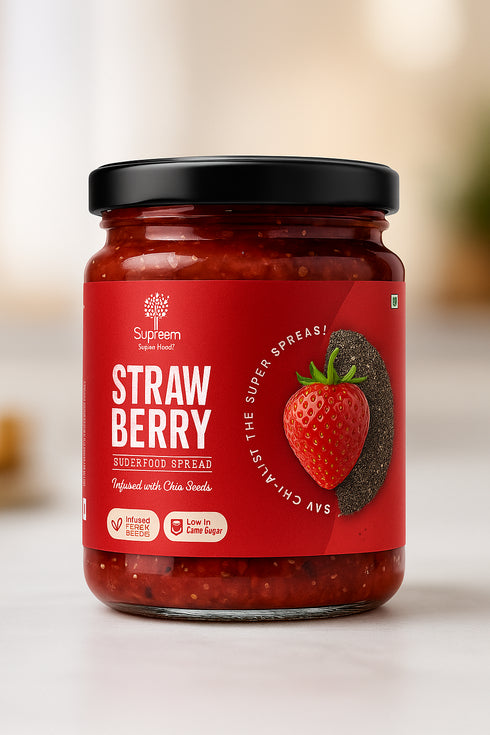 Supreem Super Foods Strawberry & Apple Cinnamon Spread Combo
