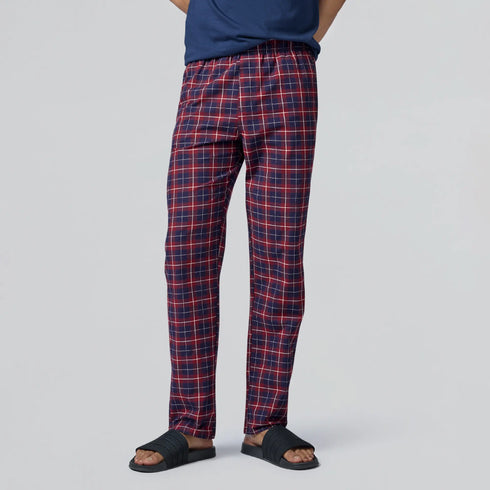 XYXX Checkmate Combed Cotton Pyjamas Autumn Maroon