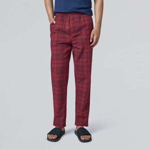 XYXX Checkmate Combed Cotton Pyjamas Brit Red
