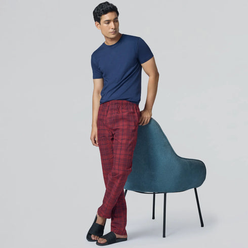 XYXX Checkmate Combed Cotton Pyjamas Brit Red