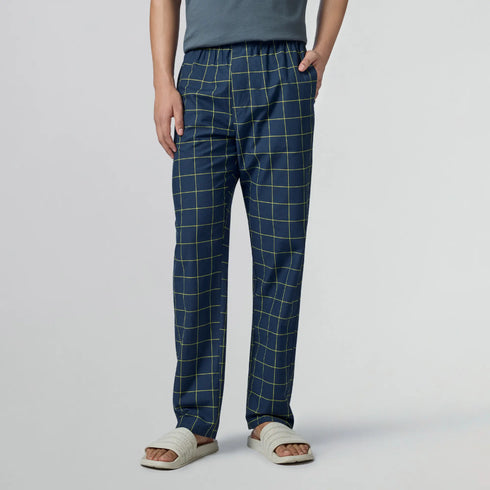 XYXX Checkmate Combed Cotton Pyjamas Lemon Burst