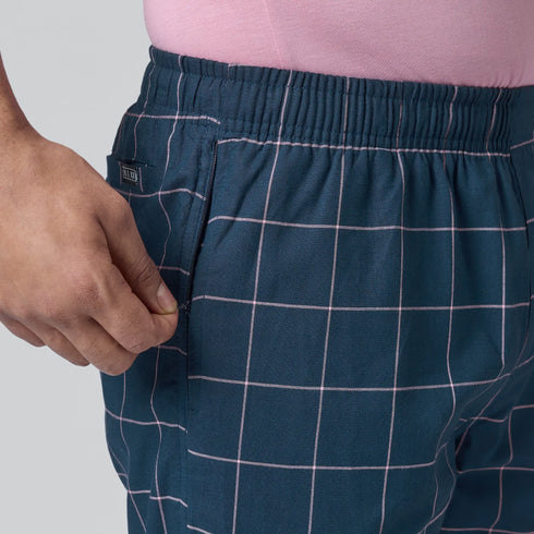 XYXX Checkmate Combed Cotton Pyjamas Pink Pop