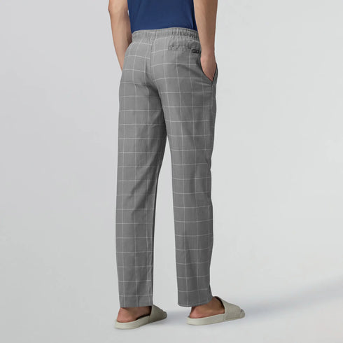 XYXX Checkmate Combed Cotton Pyjamas Steel Grey