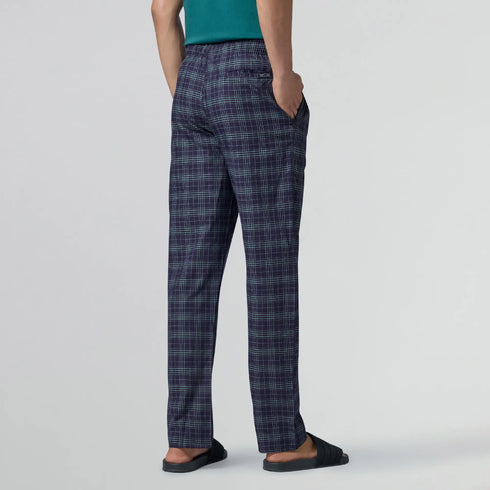XYXX Checkmate Combed Cotton Pyjamas Storm Blue