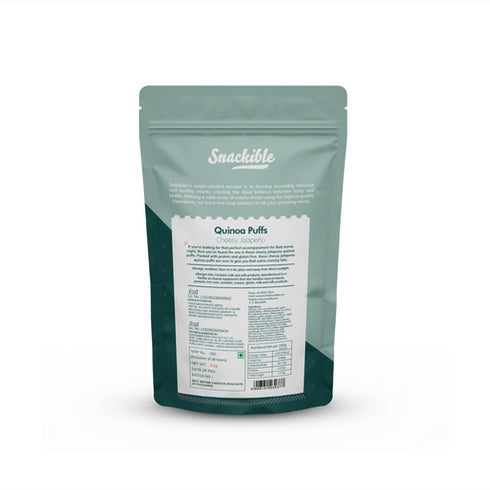Snackible Cheesy Jalapeno Quinoa Puffs
