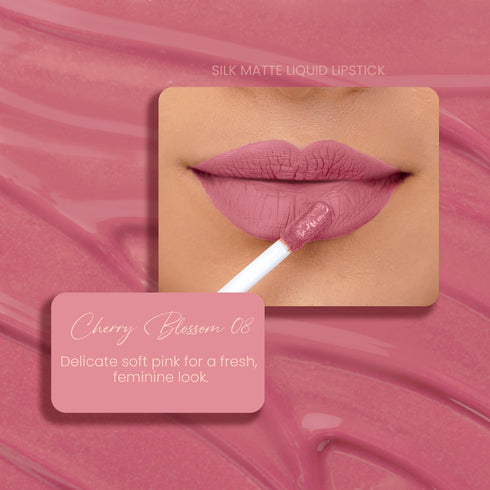 Parul Garg Beauty Cherry Blossom 08: Silk Matte Liquid Lipstick