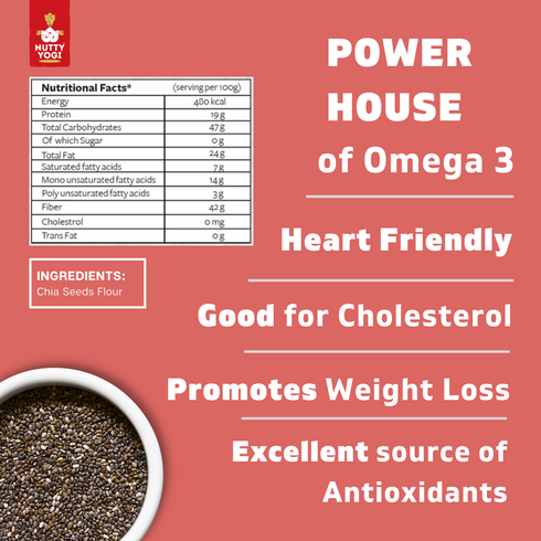 Nutty Yogi Chia Seeds Flour 250g