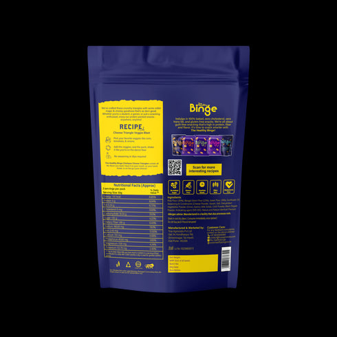 The Healthy Binge Chickpea Protein Triangles| Cheese