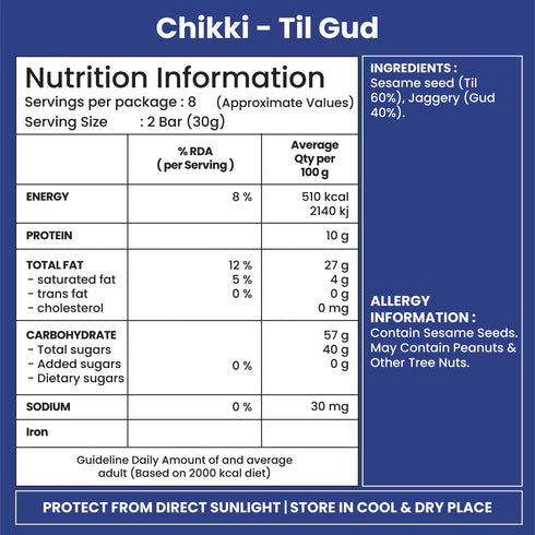 Jabsons Foods Til Gud Chikki