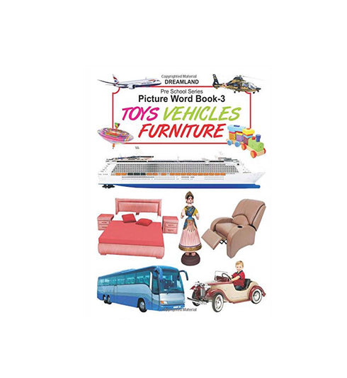 Children's Picture word-book Part 3 Toys, Vehicles, Furniture (English)