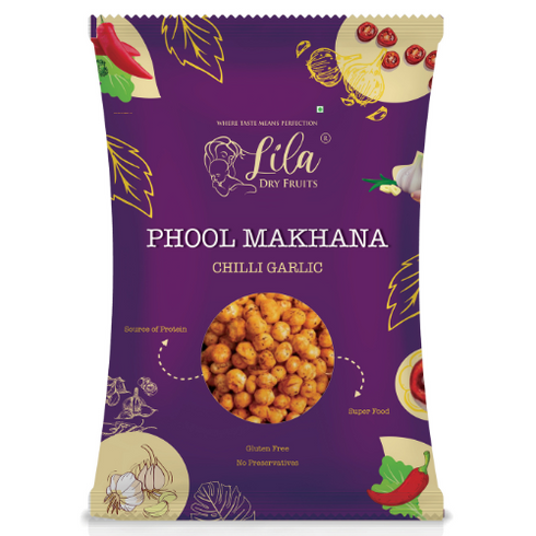Lila Dry Fruits Chilli Garlic Makhana