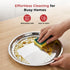 Vinod Stainless Steel China Dish Set of 6 17.5 cm Serving Dish Salad Plate Snack Plate Highest Stainless Steel Mirror Finish Rust Free