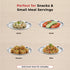 Vinod Stainless Steel China Dish Set of 6 17.5 cm Serving Dish Salad Plate Snack Plate Highest Stainless Steel Mirror Finish Rust Free