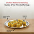Vinod Stainless Steel China Dish Set of 6 17.5 cm Serving Dish Salad Plate Snack Plate Highest Stainless Steel Mirror Finish Rust Free