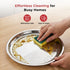 Vinod Stainless Steel China Dish Set of 6 25 cm Serving Dish Salad Plate Snack Plate Highest Quality Stainless Steel Mirror Finish Rust Free