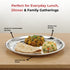 Vinod Stainless Steel China Dish Set of 6 25 cm Serving Dish Salad Plate Snack Plate Highest Quality Stainless Steel Mirror Finish Rust Free