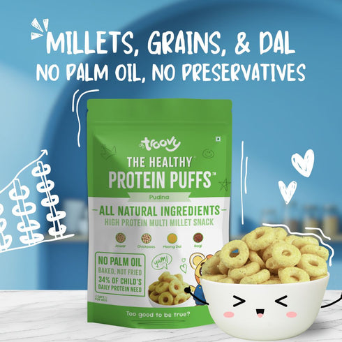 Troovy The Healthy High Protein Puffs| Pudina