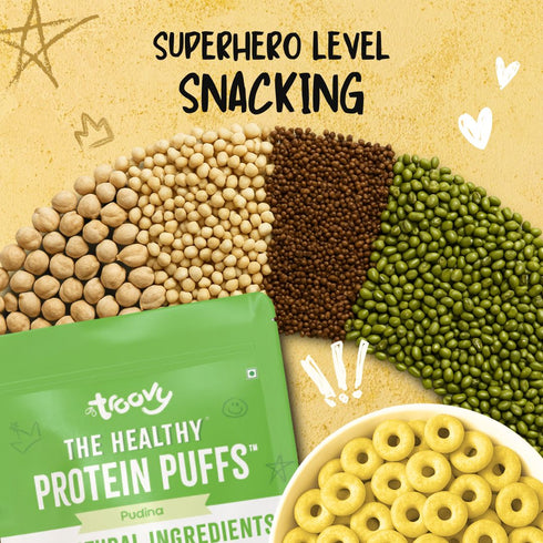 Troovy The Healthy High Protein Puffs| Pudina